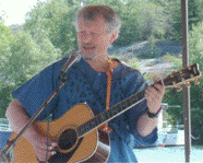 Steve performing his last gig (courtesy of Daron Letts, Northern News Services, August 2009)